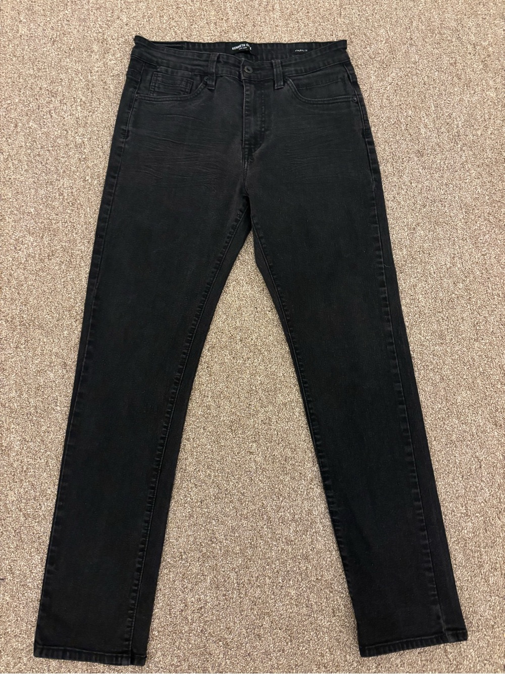 Kenneth Cole Black Slim Straight Jeans